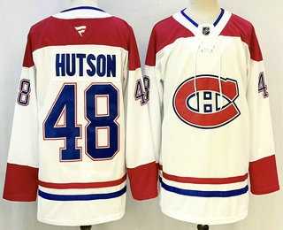 Men's Montreal Canadiens #48 Lane Hutson White Authentic Jersey,We sell and wholesale Men's Montreal Canadiens #48 Lane Hutson White Authentic Jersey on line form chian!