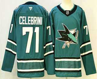 Men's San Jose Sharks #71 Macklin Celebrini Teal Authentic Jersey,We sell and wholesale Men's San Jose Sharks #71 Macklin Celebrini Teal Authentic Jersey on line form chian!