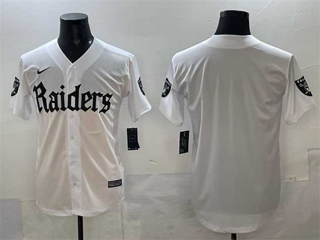 Men's Las Vegas Raiders Blank White 'Gothic Sin City Shadows Edition' Vapor Limited Stitched Baseball Jersey,We sell and wholesale Men's Las Vegas Raiders Blank White 'Gothic Sin City Shadows Edition' Vapor Limited Stitched Baseball Jersey on line form chian!