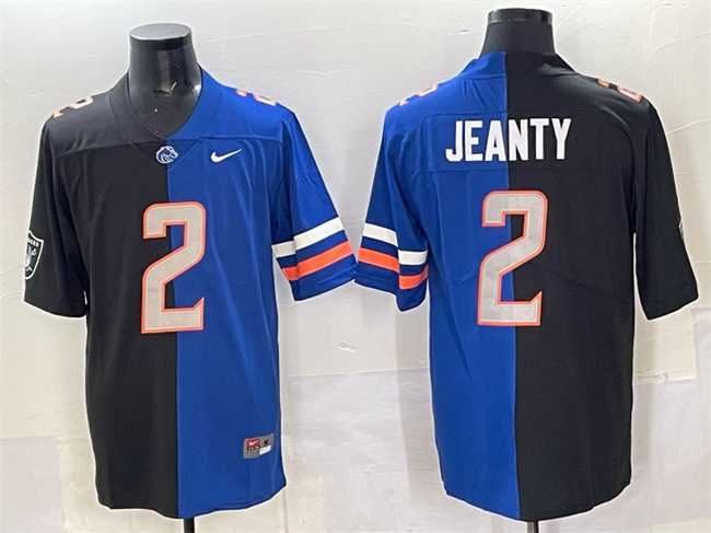 Men's Las Vegas Raiders X Broncos #2 Ashton Jeanty Black Blue Split Limited Stitched Jersey Dzhi,We sell and wholesale Men's Las Vegas Raiders X Broncos #2 Ashton Jeanty Black Blue Split Limited Stitched Jersey Dzhi on line form chian!