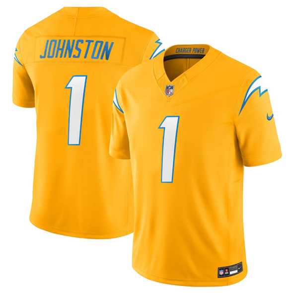 Men's Los Angeles Chargers #1 Quentin Johnston Gold 2025 F.U.S.E. Alternate Vapor Limited Stitched Jersey,We sell and wholesale Men's Los Angeles Chargers #1 Quentin Johnston Gold 2025 F.U.S.E. Alternate Vapor Limited Stitched Jersey on line form chian!