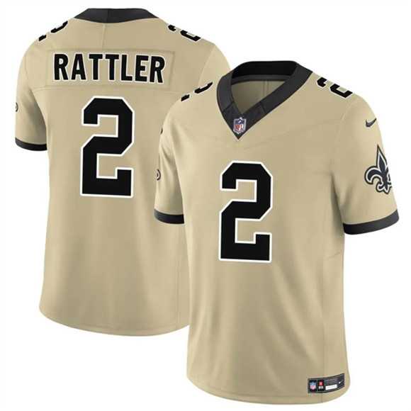 Men's New Orleans Saints #2 Spencer Rattler Gold 2025 F.U.S.E. Alternate Vapor Limited Stitched Jersey Dzhi,We sell and wholesale Men's New Orleans Saints #2 Spencer Rattler Gold 2025 F.U.S.E. Alternate Vapor Limited Stitched Jersey Dzhi on line form chian!