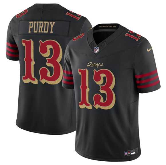 Men's San Francisco 49ers #13 Brock Purdy Black 2025 F.U.S.E. 'Rivalries' Vapor Limited Stitched Jersey Dzhi,We sell and wholesale Men's San Francisco 49ers #13 Brock Purdy Black 2025 F.U.S.E. 'Rivalries' Vapor Limited Stitched Jersey Dzhi on line form chian!