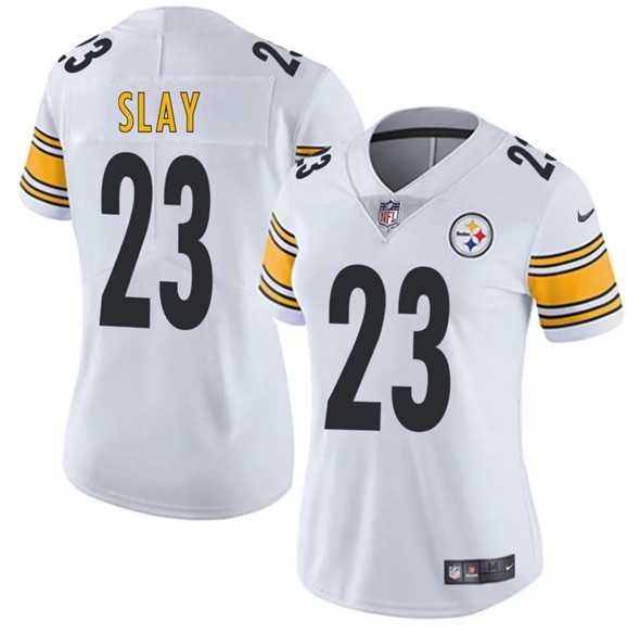 Women's Pittsburgh Steelers #23 Darius Slay White 2025 Vapor Untouchable Limited Stitched Jersey(Run Small) Dzhi,We sell and wholesale Women's Pittsburgh Steelers #23 Darius Slay White 2025 Vapor Untouchable Limited Stitched Jersey(Run Small) Dzhi on line form chian!