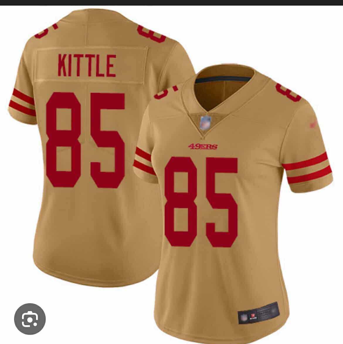 Women's San Francisco 49ers #85 George Kittle Gold Vapor Alternate Stitched Jersey(Run Small) Dzhi,We sell and wholesale Women's San Francisco 49ers #85 George Kittle Gold Vapor Alternate Stitched Jersey(Run Small) Dzhi on line form chian!