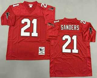 Men's Atlanta Falcons #21 Deion Sanders Red 1992 Throwback Jersey,We sell and wholesale Men's Atlanta Falcons #21 Deion Sanders Red 1992 Throwback Jersey on line form chian!