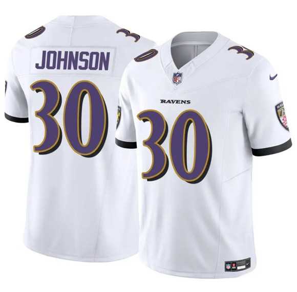 Men & Women & Youth Baltimore Ravens #30 D'Ernest Johnson White 2025 F.U.S.E. Vapor Limited Jersey,We sell and wholesale Men & Women & Youth Baltimore Ravens #30 D'Ernest Johnson White 2025 F.U.S.E. Vapor Limited Jersey on line form chian!