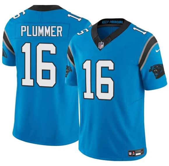 Men & Women & Youth Carolina Panthers #16 Jack Plummer Blue 2024 F.U.S.E. Vapor Limited Stitched Jersey,We sell and wholesale Men & Women & Youth Carolina Panthers #16 Jack Plummer Blue 2024 F.U.S.E. Vapor Limited Stitched Jersey on line form chian!