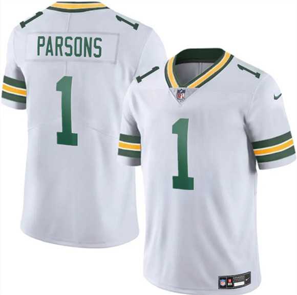 Men & Women & Youth Green Bay Packers #1 Micah Parsons White 2025 Vapor Untouchable Limited Stitched Jersey,We sell and wholesale Men & Women & Youth Green Bay Packers #1 Micah Parsons White 2025 Vapor Untouchable Limited Stitched Jersey on line form chian!