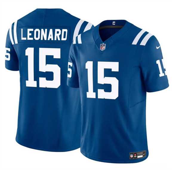 Men & Women & Youth Indianapolis Colts #15 Riley Leonard Blue 2025 F.U.S.E. Vapor Limited Stitched Jersey,We sell and wholesale Men & Women & Youth Indianapolis Colts #15 Riley Leonard Blue 2025 F.U.S.E. Vapor Limited Stitched Jersey on line form chian!