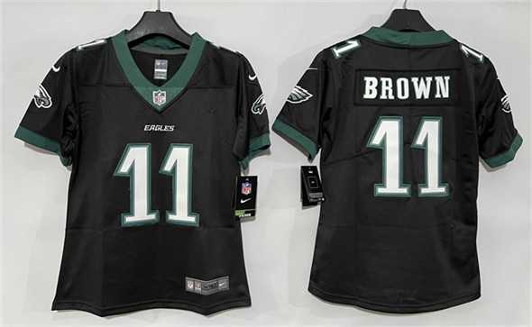 Women's Philadelphia Eagles #11 A. J. Brown Black New Vapor Untouchable Limited Stitched Jersey,We sell and wholesale Women's Philadelphia Eagles #11 A. J. Brown Black New Vapor Untouchable Limited Stitched Jersey on line form chian!