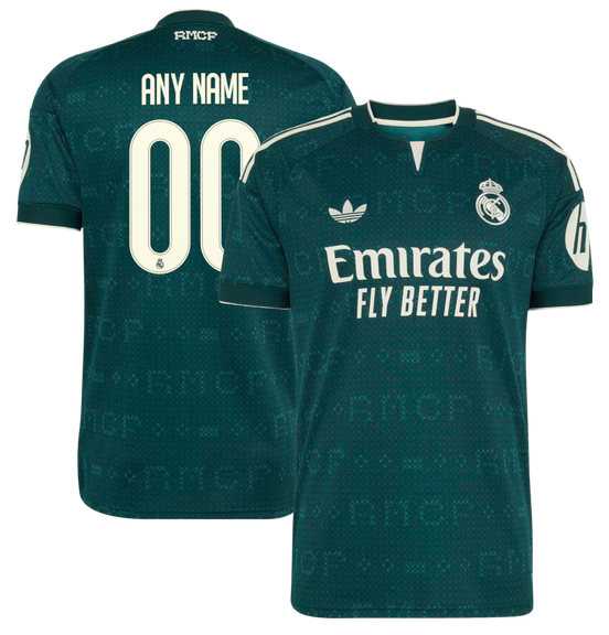 Men's Real Madrid Custom Green 2026-27 Away Soccer Jersey,We sell and wholesale Men's Real Madrid Custom Green 2026-27 Away Soccer Jersey on line form chian!