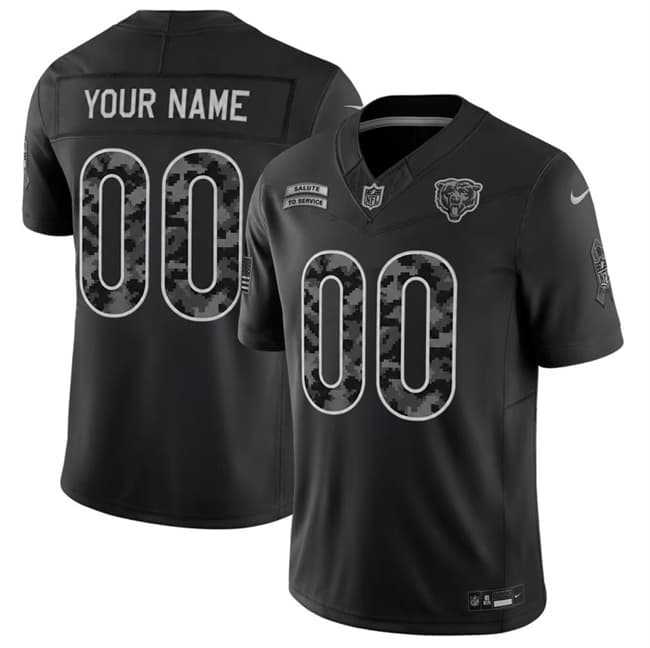 Men's Chicago Bears Active Player Custom Black F.U.S.E. 2026 Salute to Service Limited Football Stitched Jersey,We sell and wholesale Men's Chicago Bears Active Player Custom Black F.U.S.E. 2026 Salute to Service Limited Football Stitched Jersey on line form chian!