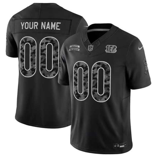 Men's Cincinnati Bengals Active Player Custom Black F.U.S.E. 2026 Salute to Service Limited Football Stitched Jersey,We sell and wholesale Men's Cincinnati Bengals Active Player Custom Black F.U.S.E. 2026 Salute to Service Limited Football Stitched Jersey on line form chian!