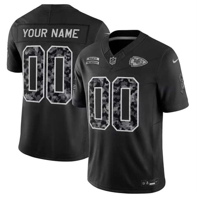 Men's Kansas City Chiefs Active Player Custom Black F.U.S.E. 2026 Salute to Service Limited Football Stitched Jersey,We sell and wholesale Men's Kansas City Chiefs Active Player Custom Black F.U.S.E. 2026 Salute to Service Limited Football Stitched Jersey on line form chian!