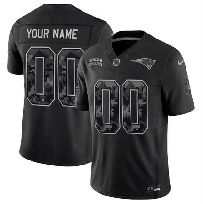 Men's New England Patriots Active Player Custom Black F.U.S.E. 2026 Salute to Service Limited Football Stitched Jersey,We sell and wholesale Men's New England Patriots Active Player Custom Black F.U.S.E. 2026 Salute to Service Limited Football Stitched Jersey on line form chian!