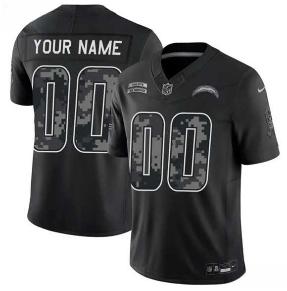 Men's Los Angeles Chargers Active Player Custom Black F.U.S.E. 2026 Salute to Service Limited Football Stitched Jersey,We sell and wholesale Men's Los Angeles Chargers Active Player Custom Black F.U.S.E. 2026 Salute to Service Limited Football Stitched Jersey on line form chian!