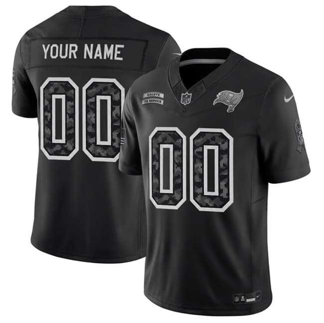 Men's Tampa Bay Buccaneers Active Player Custom Black F.U.S.E. 2026 Salute to Service Limited Football Stitched Jersey,We sell and wholesale Men's Tampa Bay Buccaneers Active Player Custom Black F.U.S.E. 2026 Salute to Service Limited Football Stitched Jersey on line form chian!