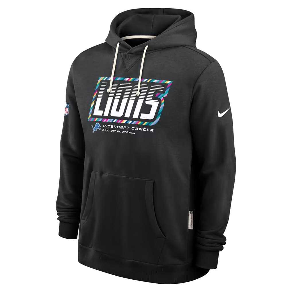 Men's Detroit Lions Black 2026 Crucial Catch Sideline Standard Issue Dri-FIT Pullover Hoodie,We sell and wholesale Men's Detroit Lions Black 2026 Crucial Catch Sideline Standard Issue Dri-FIT Pullover Hoodie on line form chian!