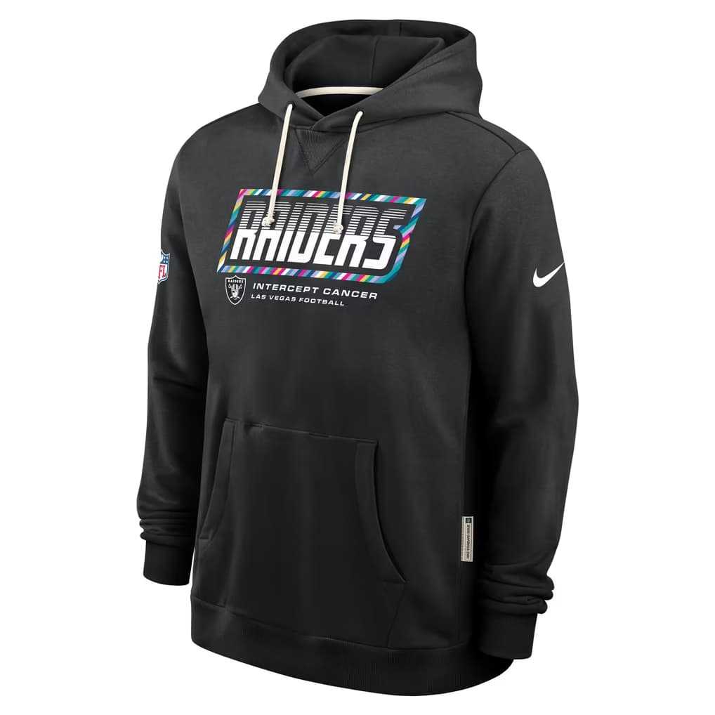 Men's Las Vegas Raiders Black 2026 Crucial Catch Sideline Standard Issue Dri-FIT Pullover Hoodie,We sell and wholesale Men's Las Vegas Raiders Black 2026 Crucial Catch Sideline Standard Issue Dri-FIT Pullover Hoodie on line form chian!