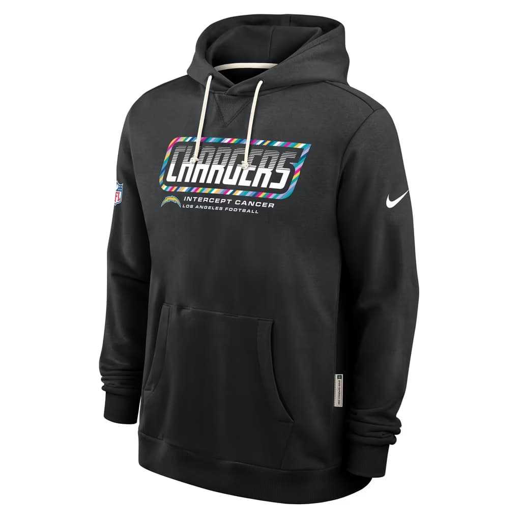 Men's Los Angeles Chargers Black 2026 Crucial Catch Sideline Standard Issue Dri-FIT Pullover Hoodie,We sell and wholesale Men's Los Angeles Chargers Black 2026 Crucial Catch Sideline Standard Issue Dri-FIT Pullover Hoodie on line form chian!