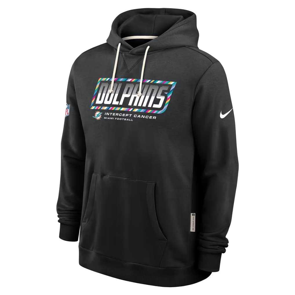 Men's Miami Dolphins Black 2026 Crucial Catch Sideline Standard Issue Dri-FIT Pullover Hoodie,We sell and wholesale Men's Miami Dolphins Black 2026 Crucial Catch Sideline Standard Issue Dri-FIT Pullover Hoodie on line form chian!