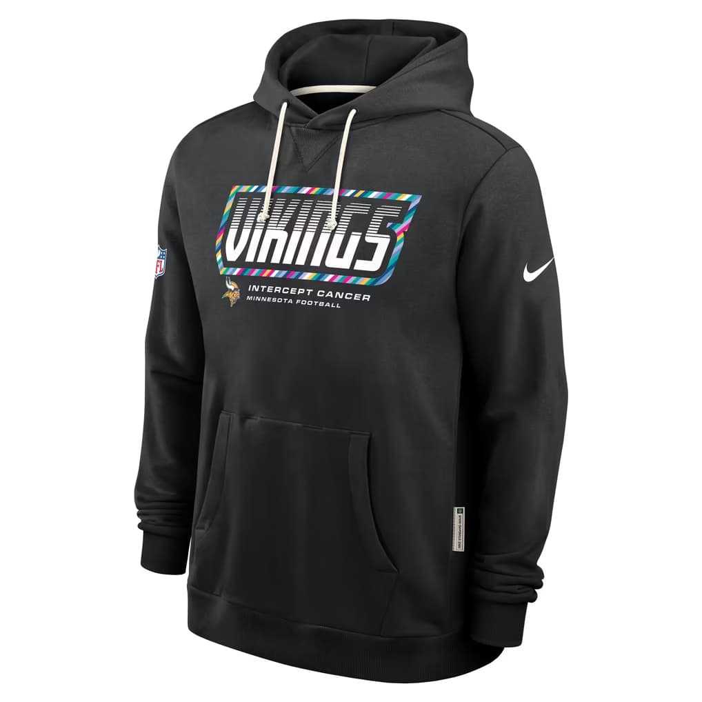 Men's Minnesota Vikings Black 2026 Crucial Catch Sideline Standard Issue Dri-FIT Pullover Hoodie,We sell and wholesale Men's Minnesota Vikings Black 2026 Crucial Catch Sideline Standard Issue Dri-FIT Pullover Hoodie on line form chian!