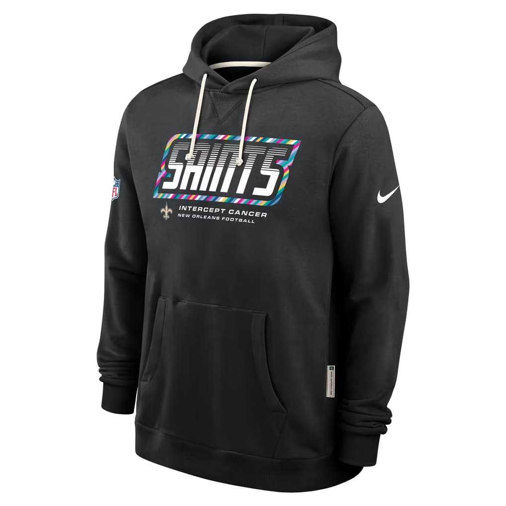 Men's New Orleans Saints Black 2026 Crucial Catch Sideline Standard Issue Dri-FIT Pullover Hoodie,We sell and wholesale Men's New Orleans Saints Black 2026 Crucial Catch Sideline Standard Issue Dri-FIT Pullover Hoodie on line form chian!
