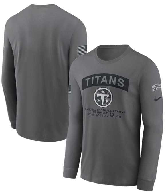 Men's Tennessee Titans Gray 2026 Salute to Service Long Sleeve T-Shirt,We sell and wholesale Men's Tennessee Titans Gray 2026 Salute to Service Long Sleeve T-Shirt on line form chian!