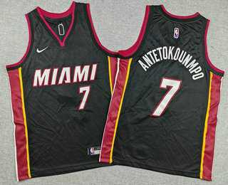 Youth Miami Heat #7 Giannis Antetokounmpo Black Icon Swingman Jersey,We sell and wholesale Youth Miami Heat #7 Giannis Antetokounmpo Black Icon Swingman Jersey on line form chian!