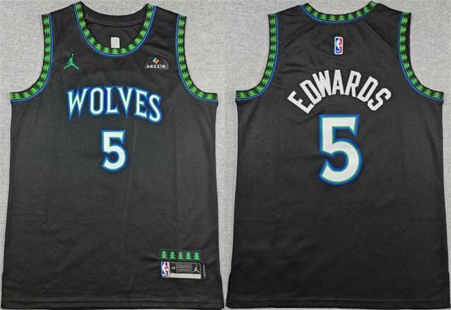Men's Minnesota Timberwolves #5 Anthony Edwards Black 2026 Statement Edition Stitched Basketball Jersey,We sell and wholesale Men's Minnesota Timberwolves #5 Anthony Edwards Black 2026 Statement Edition Stitched Basketball Jersey on line form chian!