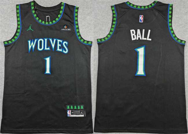 Men's Minnesota Timberwolves #1 LaMelo Ball Black 2026 Statement Edition Stitched Basketball Jersey,We sell and wholesale Men's Minnesota Timberwolves #1 LaMelo Ball Black 2026 Statement Edition Stitched Basketball Jersey on line form chian!