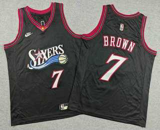Youth Philadelphia 76ers #7 Jaylen Brown Black 2026 Classic Edition Stitched Jersey,We sell and wholesale Youth Philadelphia 76ers #7 Jaylen Brown Black 2026 Classic Edition Stitched Jersey on line form chian!