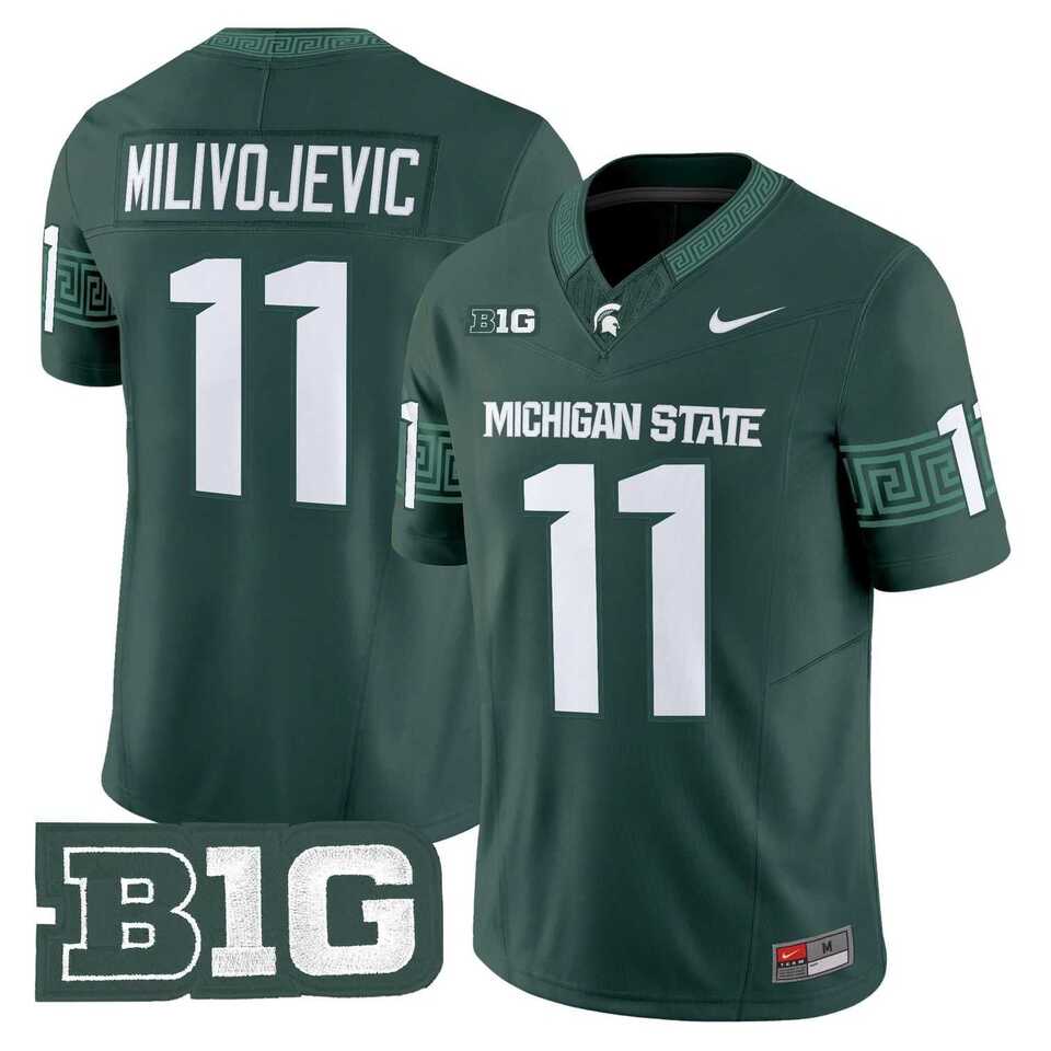 Men's Michigan State Spartans #11 ALESSIO MILIVOJEVIC 2026 Vapor Limited Green Jersey Dzhi,We sell and wholesale Men's Michigan State Spartans #11 ALESSIO MILIVOJEVIC 2026 Vapor Limited Green Jersey Dzhi on line form chian!