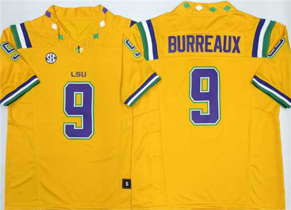 Men's LSU Tigers #9 Joe Burreaux Yellow 2026 F.U.S.E. Stitched Jersey,We sell and wholesale Men's LSU Tigers #9 Joe Burreaux Yellow 2026 F.U.S.E. Stitched Jersey on line form chian!