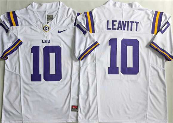 Men's LSU Tigers #10 Sam Leavitt White 2026 F.U.S.E. Stitched Jersey,We sell and wholesale Men's LSU Tigers #10 Sam Leavitt White 2026 F.U.S.E. Stitched Jersey on line form chian!