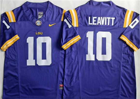 Men's LSU Tigers #10 Sam Leavitt Purple 2026 F.U.S.E. Stitched Jersey,We sell and wholesale Men's LSU Tigers #10 Sam Leavitt Purple 2026 F.U.S.E. Stitched Jersey on line form chian!