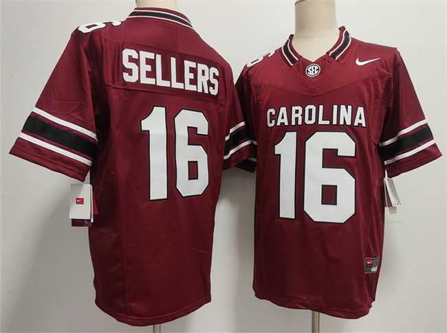 Men's South Carolina Fighting Gamecocks #16 LaNorris Sellers Garnet 2026 F.U.S.E. Stitched Jersey,We sell and wholesale Men's South Carolina Fighting Gamecocks #16 LaNorris Sellers Garnet 2026 F.U.S.E. Stitched Jersey on line form chian!