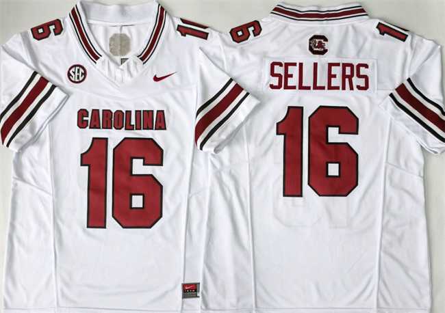 Men's South Carolina Fighting Gamecocks #16 LaNorris Sellers White 2026 F.U.S.E. Stitched Jersey,We sell and wholesale Men's South Carolina Fighting Gamecocks #16 LaNorris Sellers White 2026 F.U.S.E. Stitched Jersey on line form chian!