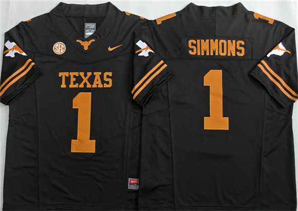 Men's Texas Longhorns #1 Colin Simmons Black 2026 F.U.S.E. Stitched Jersey,We sell and wholesale Men's Texas Longhorns #1 Colin Simmons Black 2026 F.U.S.E. Stitched Jersey on line form chian!