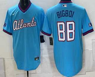 Men's Atlanta Braves #88 Big Boi Blue 2026 City Connect Stadium Stitched Jersey,We sell and wholesale Men's Atlanta Braves #88 Big Boi Blue 2026 City Connect Stadium Stitched Jersey on line form chian!