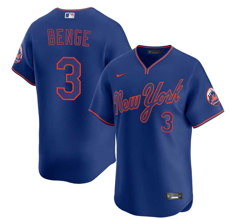 Men's New York Mets #3 Carson Benge Royal Alternate Limited Stitched Jersey Dzhi,We sell and wholesale Men's New York Mets #3 Carson Benge Royal Alternate Limited Stitched Jersey Dzhi on line form chian!