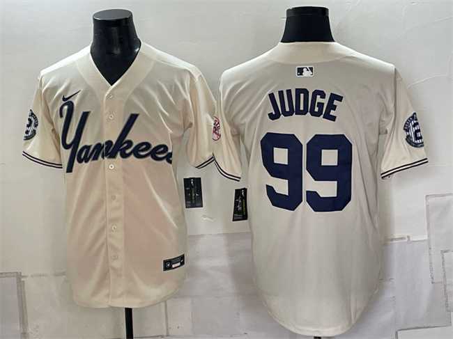 Men's New York Yankees #99 Aaron Judge Cream Limited Stitched Jersey,We sell and wholesale Men's New York Yankees #99 Aaron Judge Cream Limited Stitched Jersey on line form chian!
