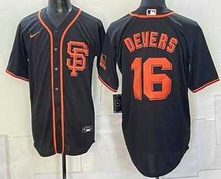 Men's San Francisco Giants #16 Rafael Devers Black Cool Base Jersey,We sell and wholesale Men's San Francisco Giants #16 Rafael Devers Black Cool Base Jersey on line form chian!