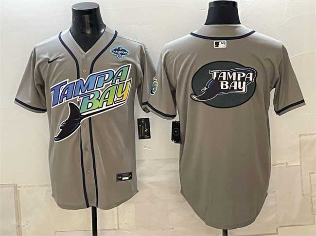 Men's Tampa Bay Rays Team Big Logo Gray 2026 AL East Champions Patch Vapor Limited Stitched Jersey Dzhi,We sell and wholesale Men's Tampa Bay Rays Team Big Logo Gray 2026 AL East Champions Patch Vapor Limited Stitched Jersey Dzhi on line form chian!