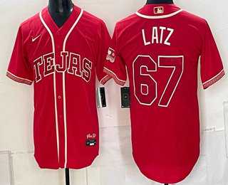 Men's Texas Rangers #67 Jacob Latz Red 2026 City Connect Stadium Stitched Jersey,We sell and wholesale Men's Texas Rangers #67 Jacob Latz Red 2026 City Connect Stadium Stitched Jersey on line form chian!