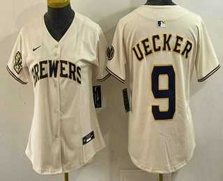 Women's Milwaukee Brewers #9 Bob Uecker Cream Limited Jersey,We sell and wholesale Women's Milwaukee Brewers #9 Bob Uecker Cream Limited Jersey on line form chian!