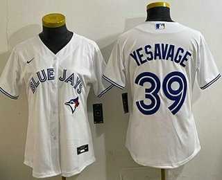 Women's Toronto Blue Jays #39 Trey Yesavage White Cool Base Jersey,We sell and wholesale Women's Toronto Blue Jays #39 Trey Yesavage White Cool Base Jersey on line form chian!