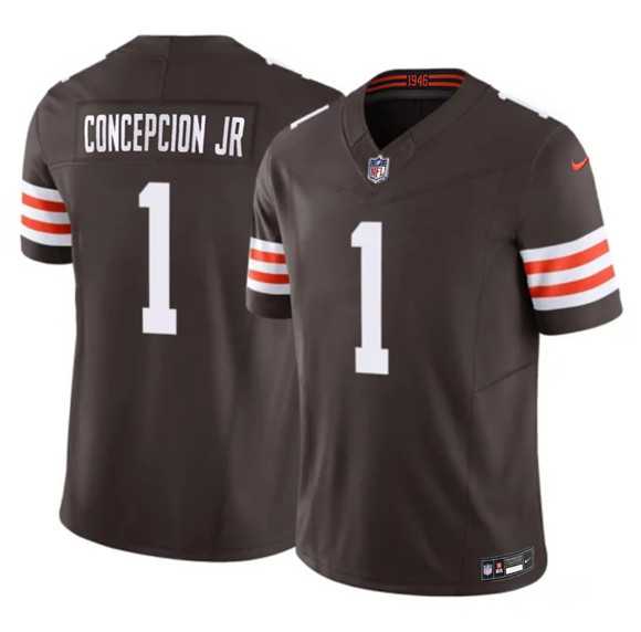 Men's Cleveland Browns #1 KC Concepcion Jr Brown 2026 F.U.S.E. Vapor Limited Stitched Jersey Dzhi,We sell and wholesale Men's Cleveland Browns #1 KC Concepcion Jr Brown 2026 F.U.S.E. Vapor Limited Stitched Jersey Dzhi on line form chian!