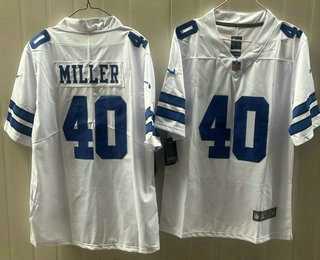 Men's Dallas Cowboys #40 Von Miller Limited White Vapor Jersey,We sell and wholesale Men's Dallas Cowboys #40 Von Miller Limited White Vapor Jersey on line form chian!